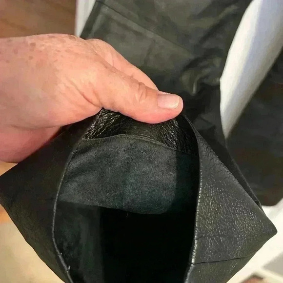 Vintage Premium Black Leather Designer Pants - Picture 6 of 13